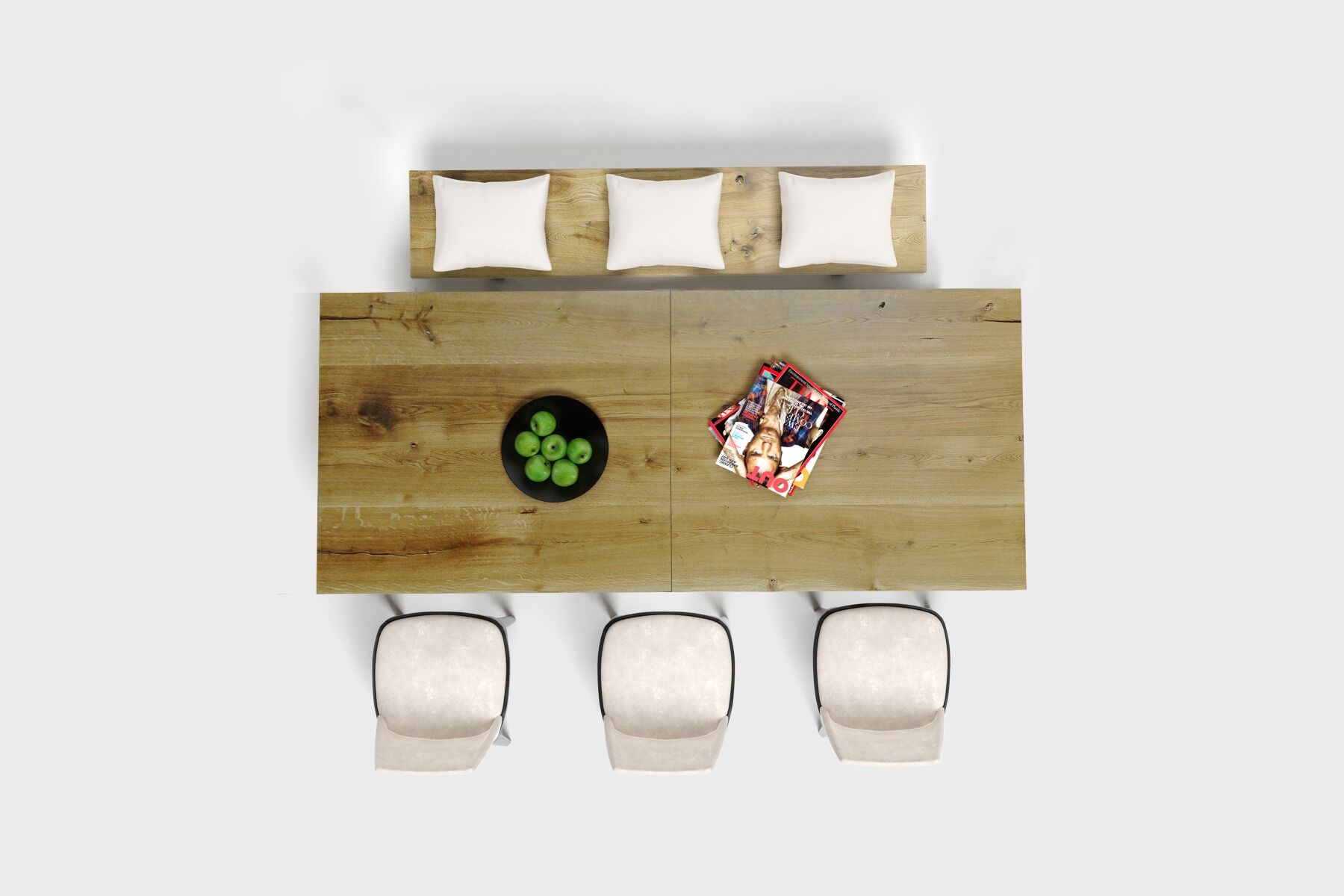 Stół obiadowy Fold Plus 200/260x100x75 cm