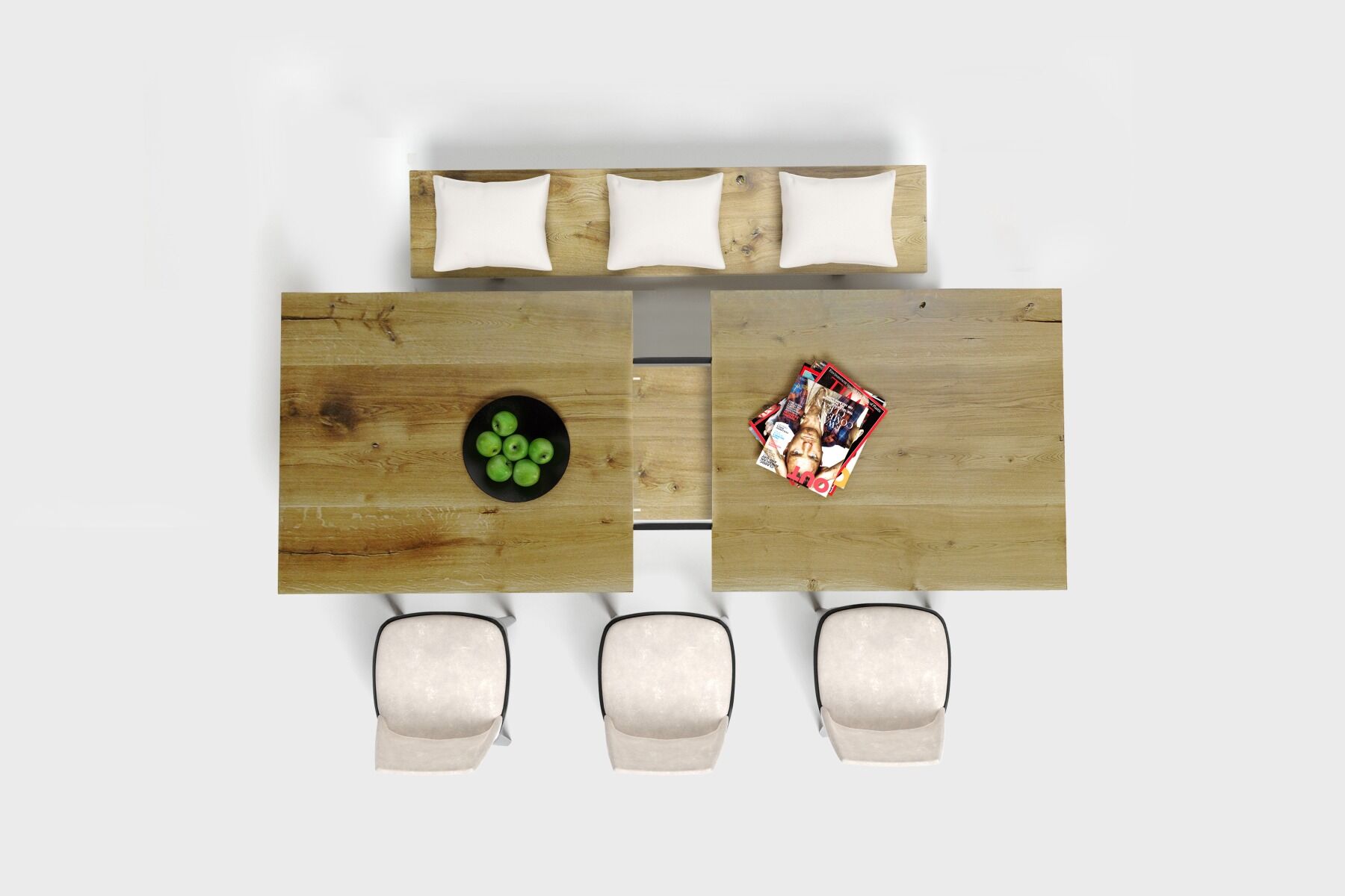 Stół obiadowy Fold Plus 200/260x100x75 cm