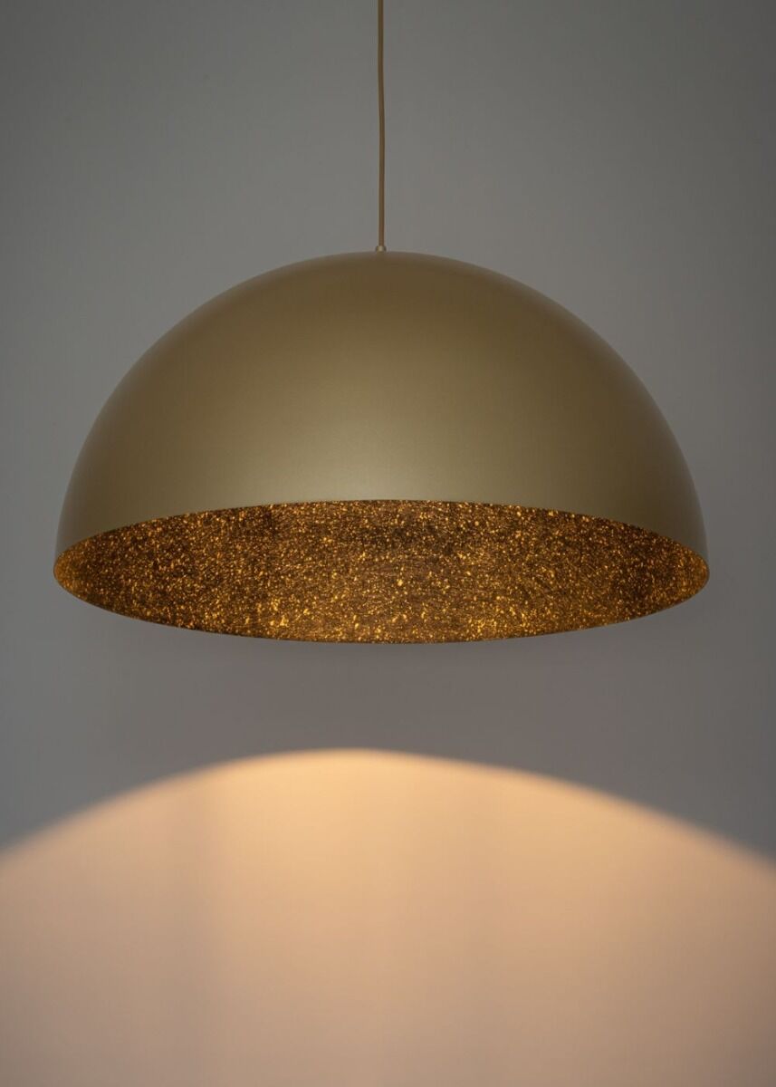 Lampa wisząca Sfera 90x90x125 cm złoty/czarny nakrapiany