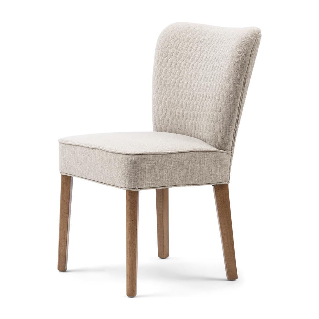 Krzesło do jadalni Louise 55x62x88cm mouline linen fabulous flax