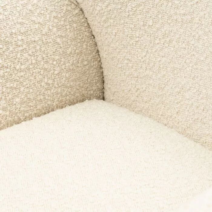 Fotel La Contessina 80x82x88cm boucle white sand