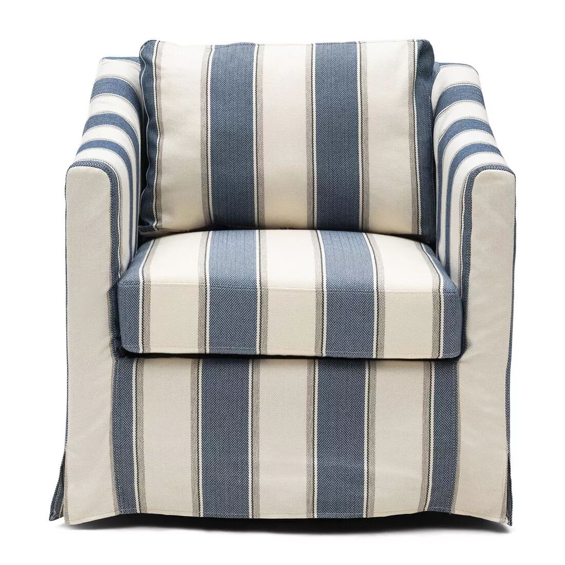 Fotel obrotowy Moretta 77x80x82cm striped weave blue stripe