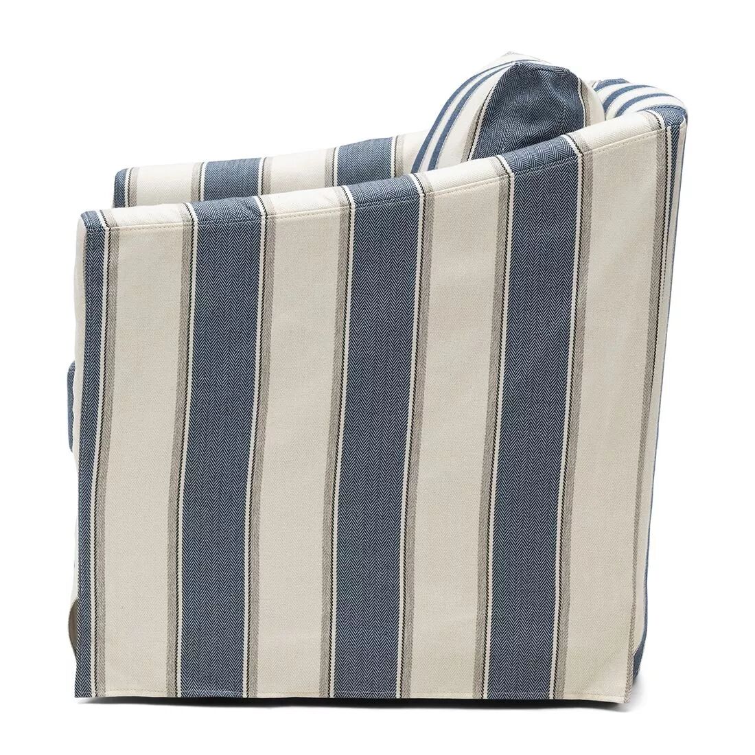 Fotel obrotowy Moretta 77x80x82cm striped weave blue stripe