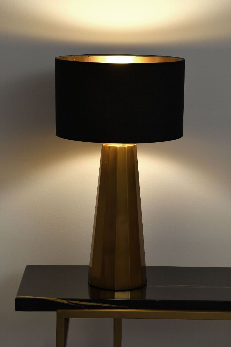 Lampa stołowa Tower Gold 34x61cm