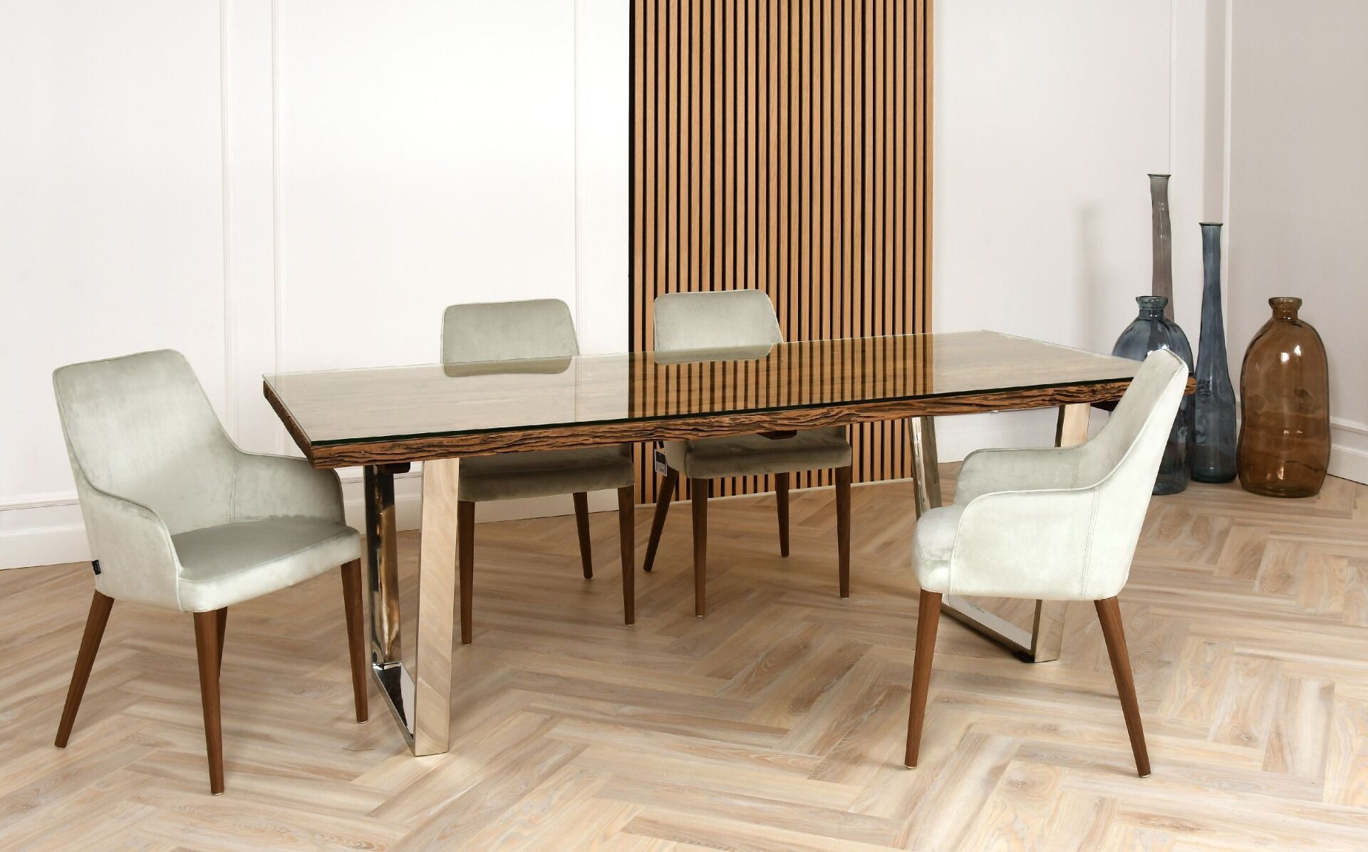 Zestaw stół French Art & 4 krzesła Lenox