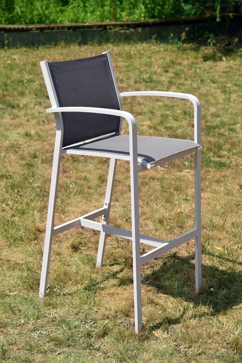 Krzesło barowe ogrodowe Faro z podłokietnikami 57x63x116cm