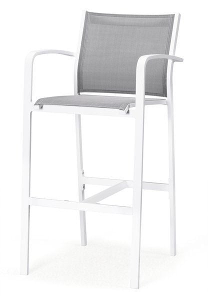 Krzesło barowe ogrodowe Faro z podłokietnikami 57x63x116cm