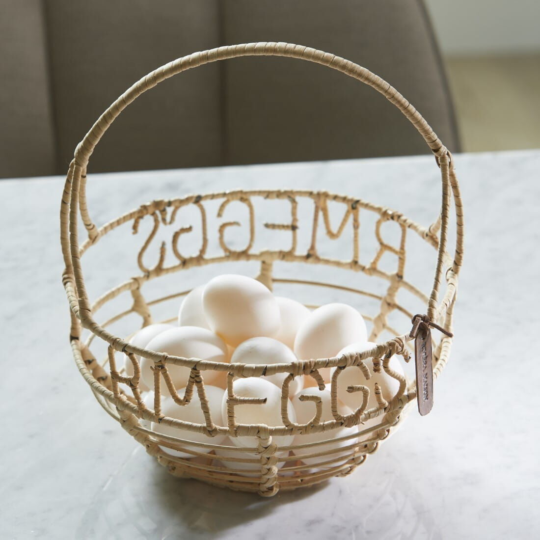Koszyk Rustic Rattan Egg Basket