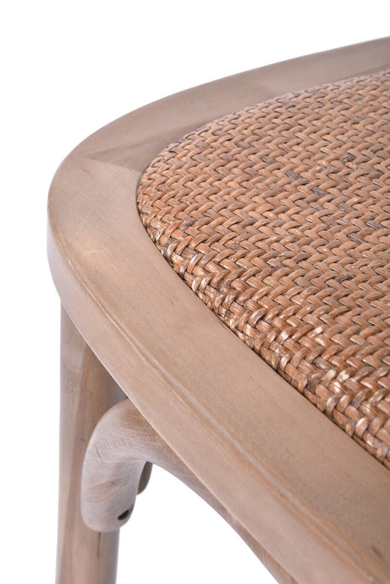 Krzesło drewniane Para brązowe 45x41x88cm Miloo Home