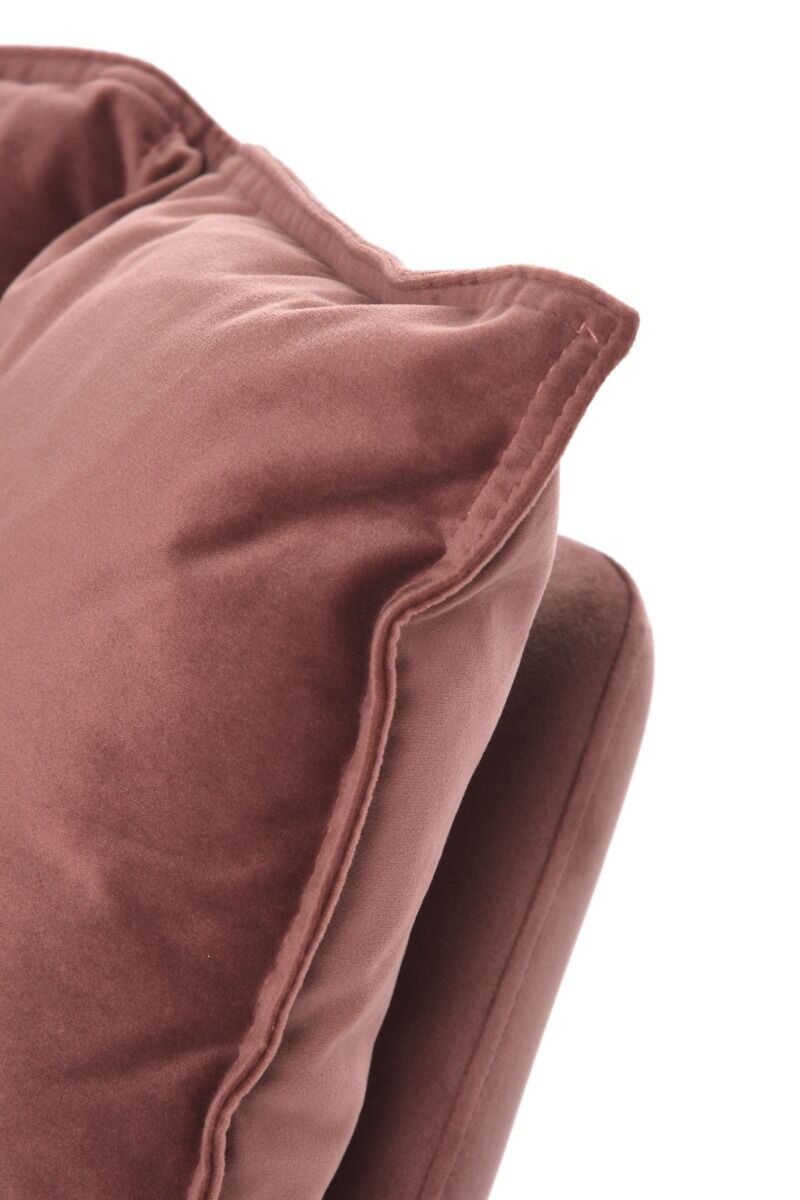Fotel bujany Lieslie różowy 90x102x85cm