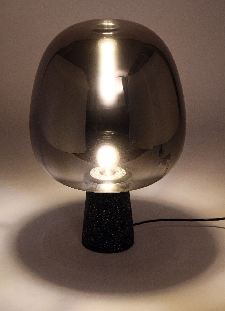 Lampa stołowa Flame smoky 40x59cm