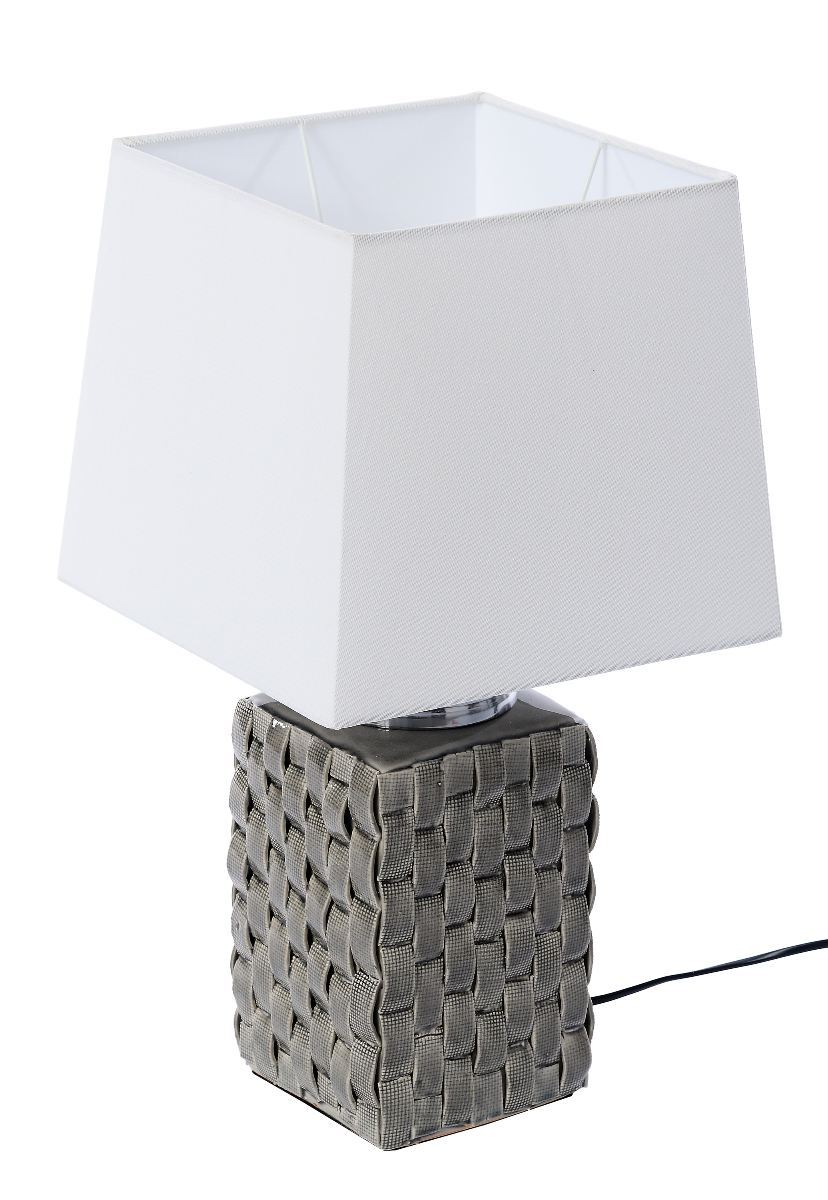 Lampa Stołowa Saville 18x18x38cm z abażurem