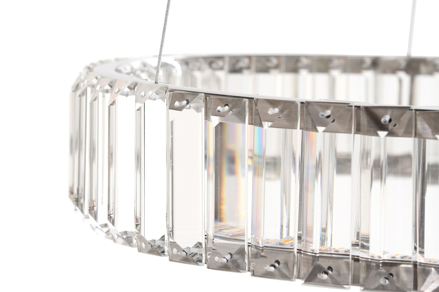 Lampa wisząca Ring Crystal M śr.40 cm