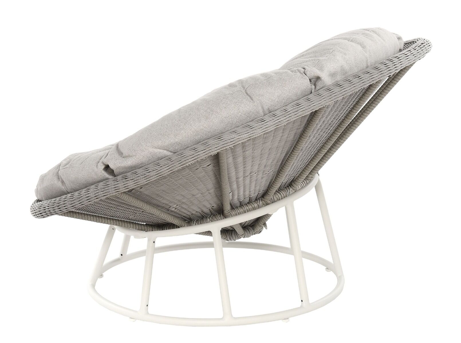 Fotel z poduszka Aira Szary 120x73 cm 