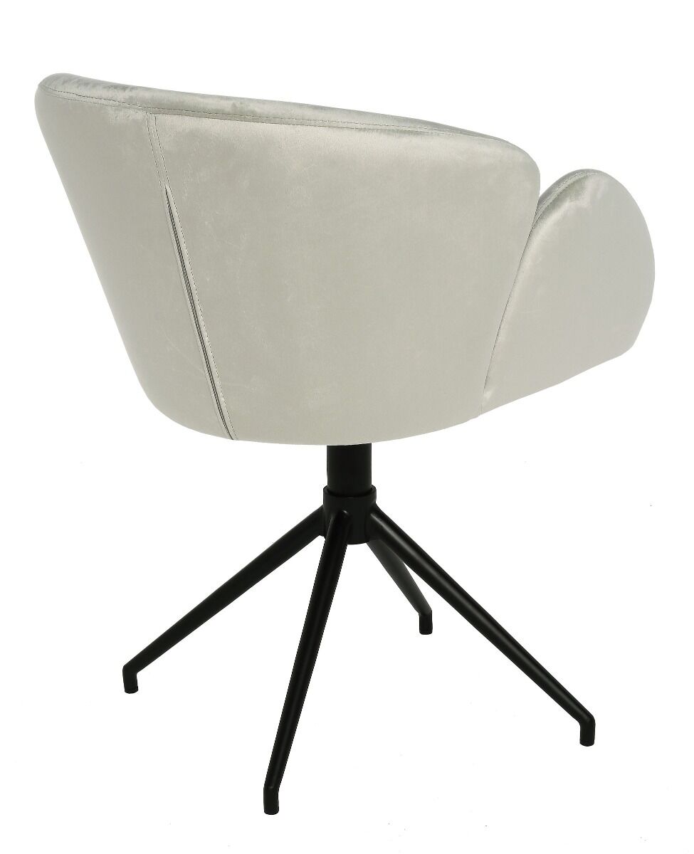Krzesło obrotowe Leaf 60x60x76cm szary
