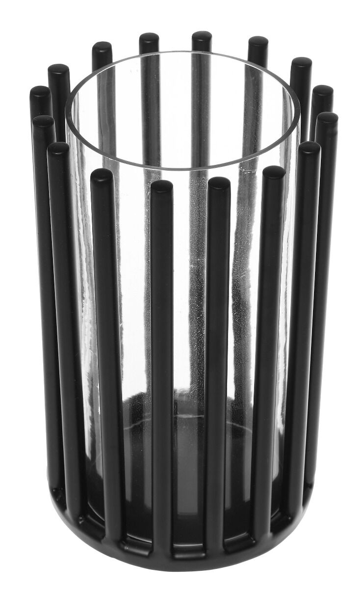 Lampion Pillar 13x13x21cm czarny