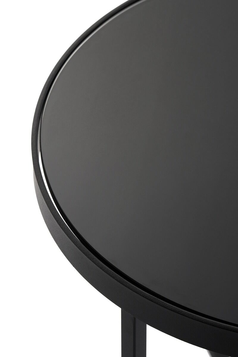 Stolik boczny okrągły Flatiron Mono 49x59 cm