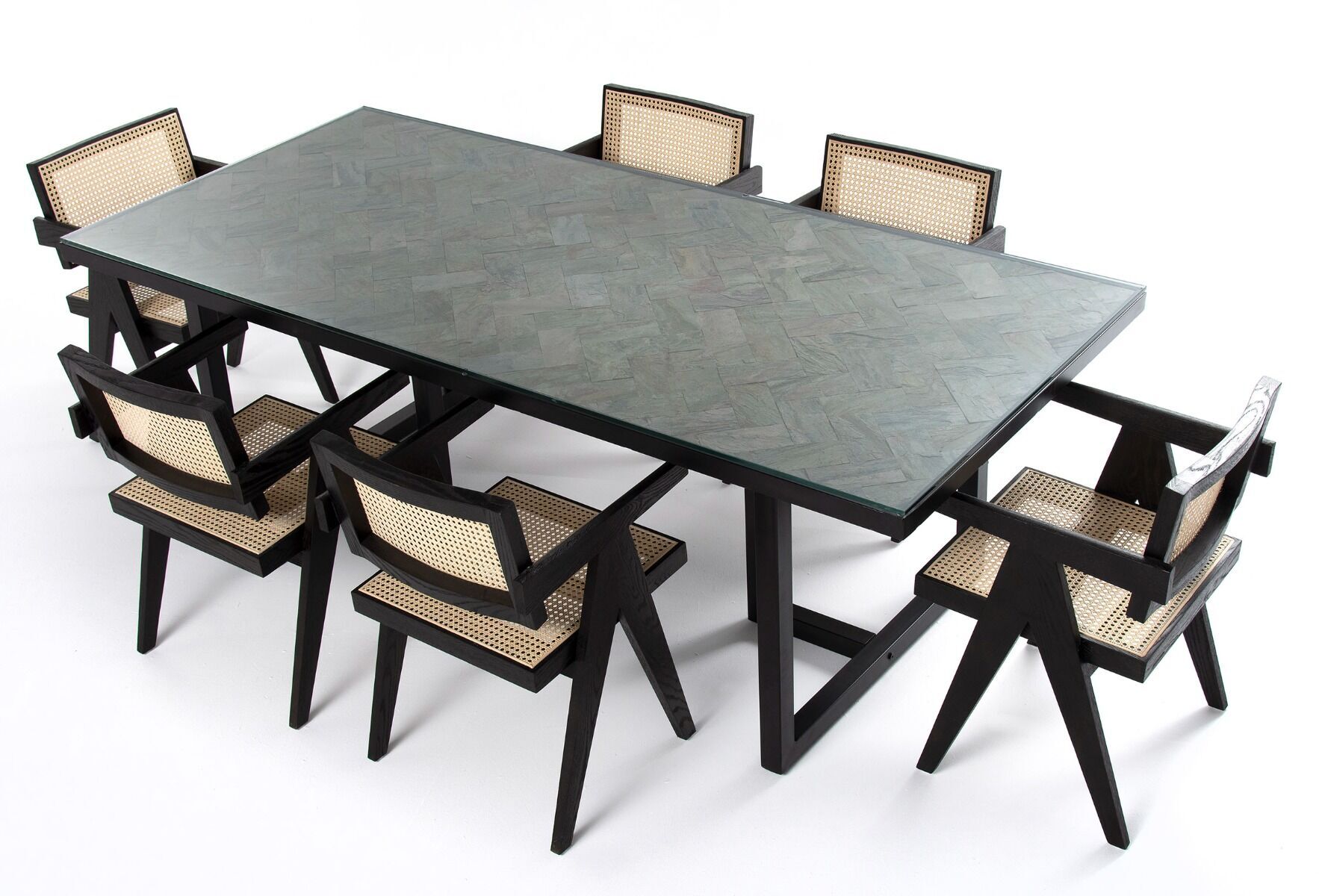 Zestaw stół Ceramica i 6 krzeseł Matisse