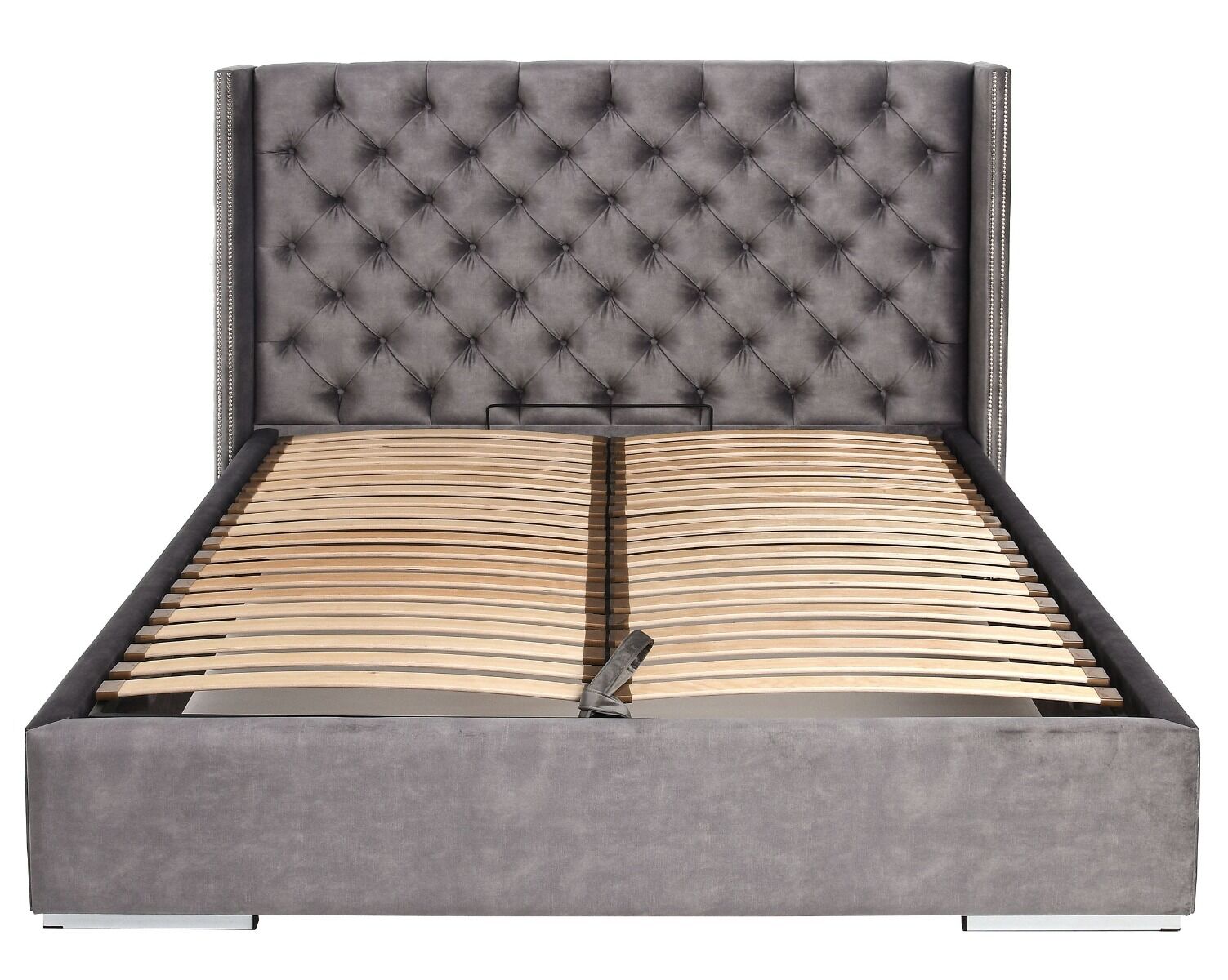 Łóżko Carney z pojemnikiem na pościel do materaca 160x200cm