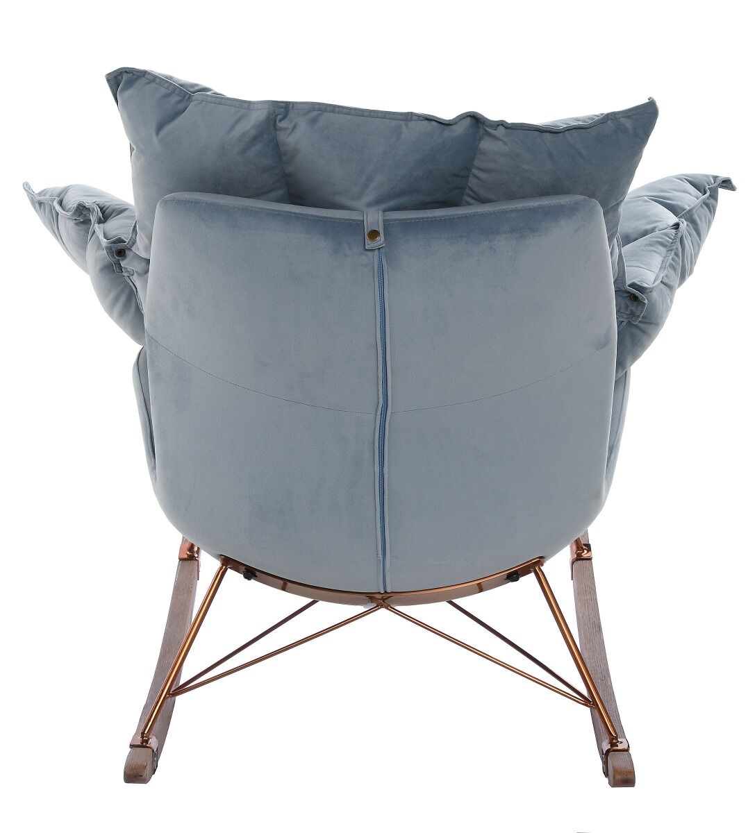 Fotel bujany Lieslie niebieski 90x102x85cm