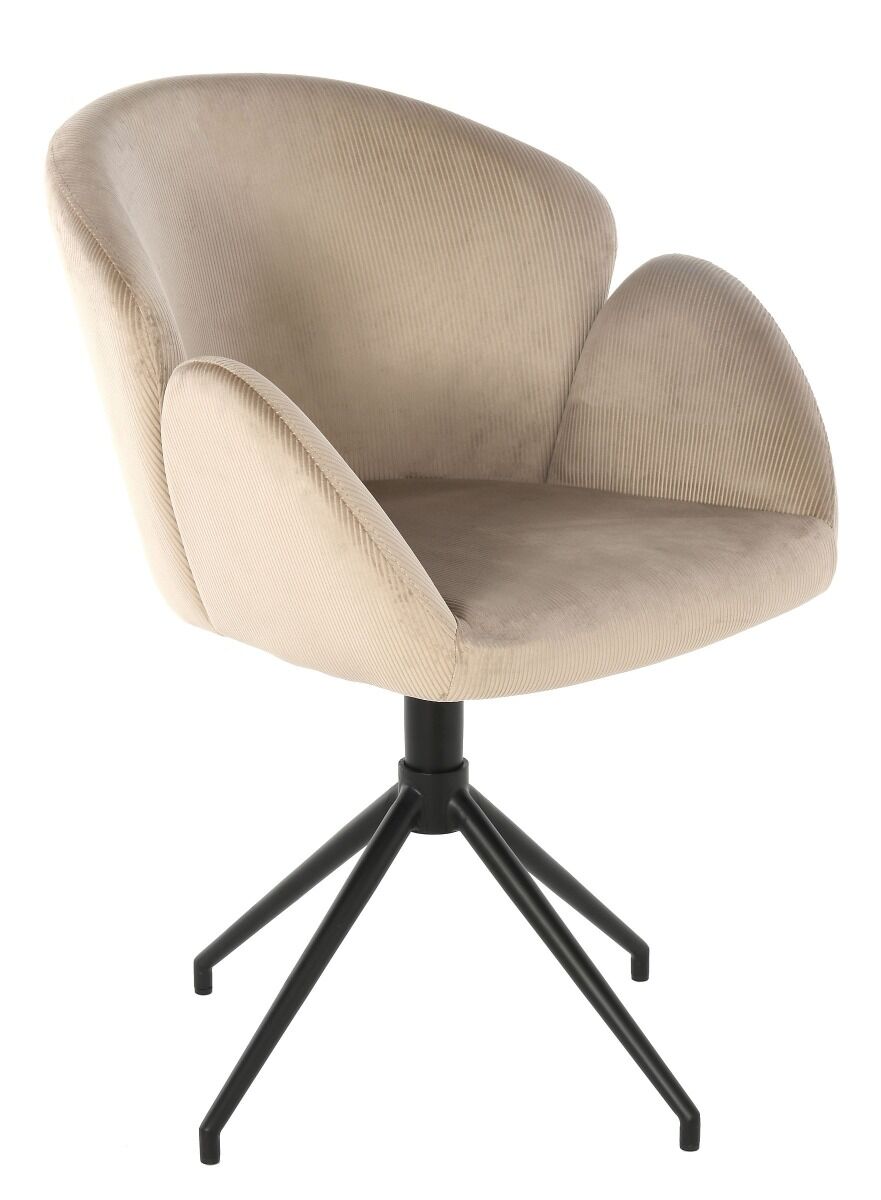 Krzesło obrotowe Leaf 60x60x76cm beżowy