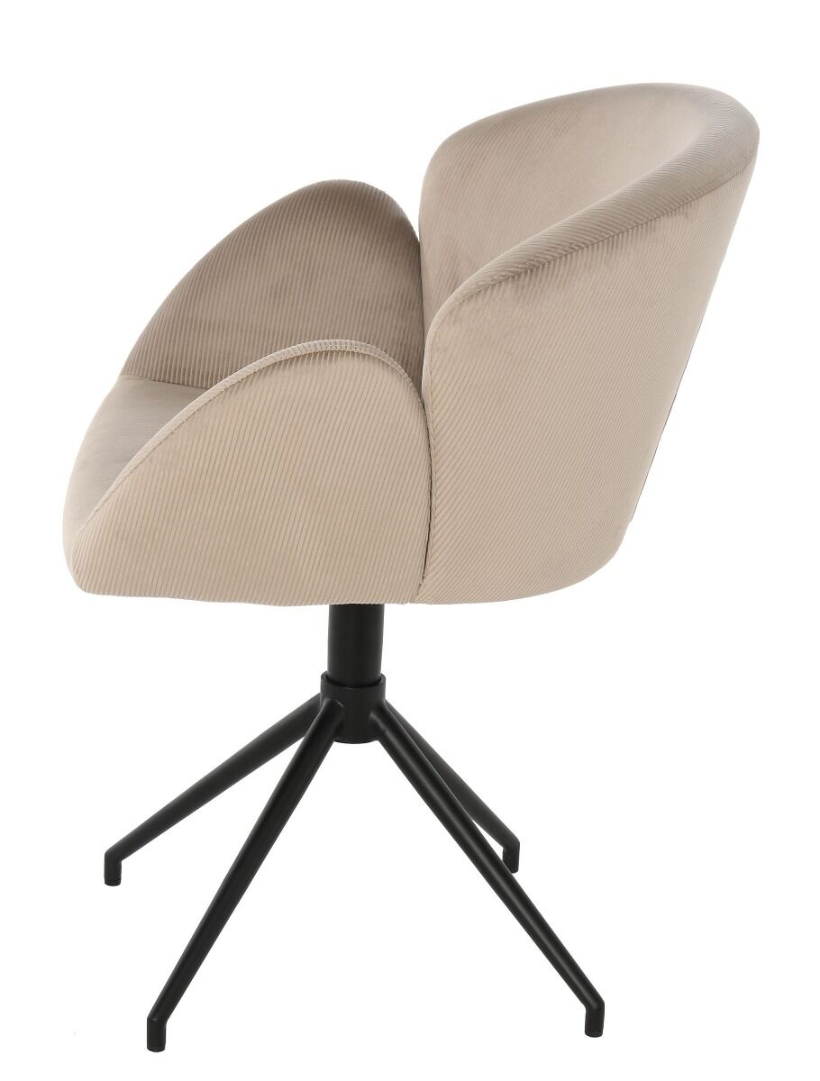 Krzesło obrotowe Leaf 60x60x76cm beżowy