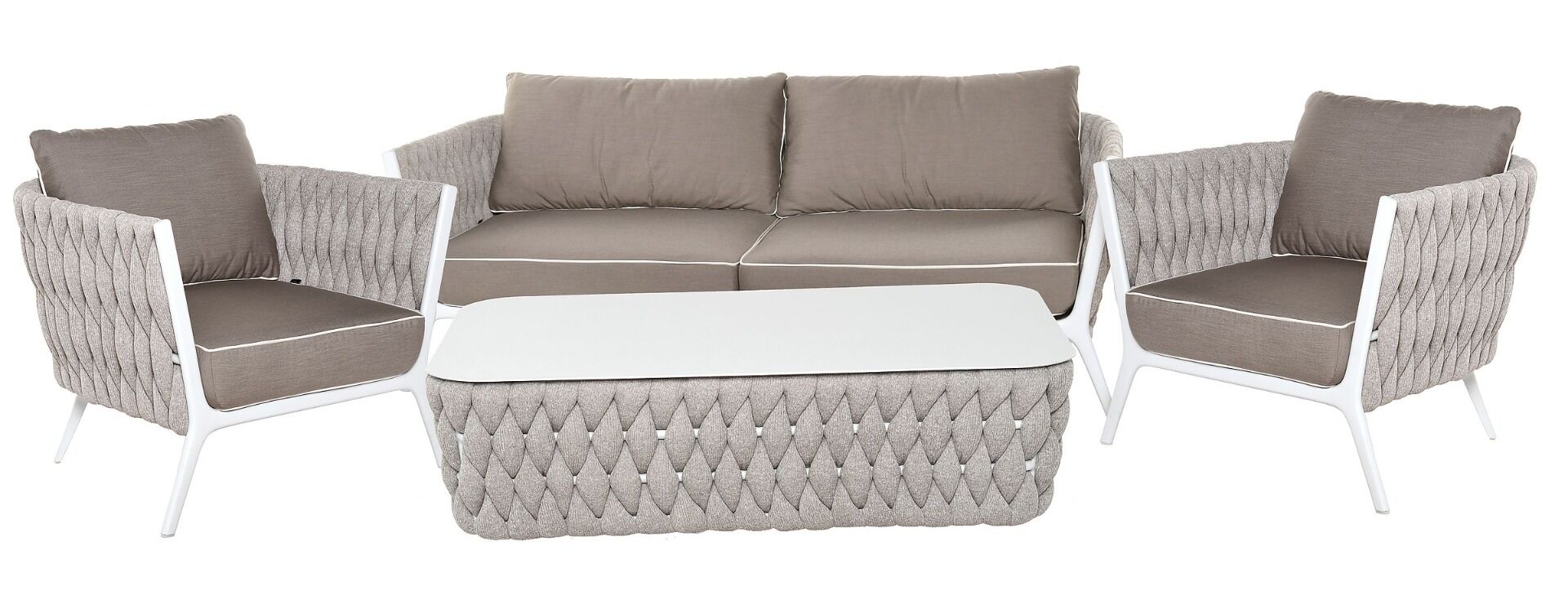 Sofa 2-osobowa Kampala White 190x82x65cm