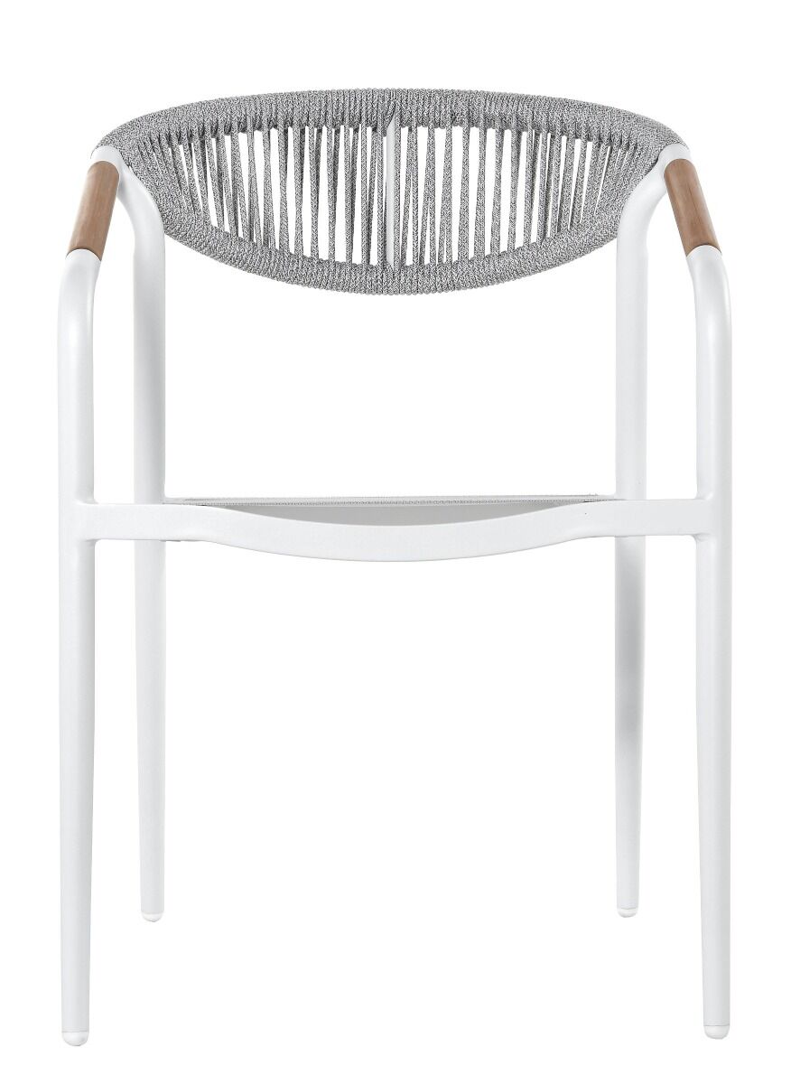 Krzesło ogrodowe Lantica białe 56x64x80cm Miloo Home
