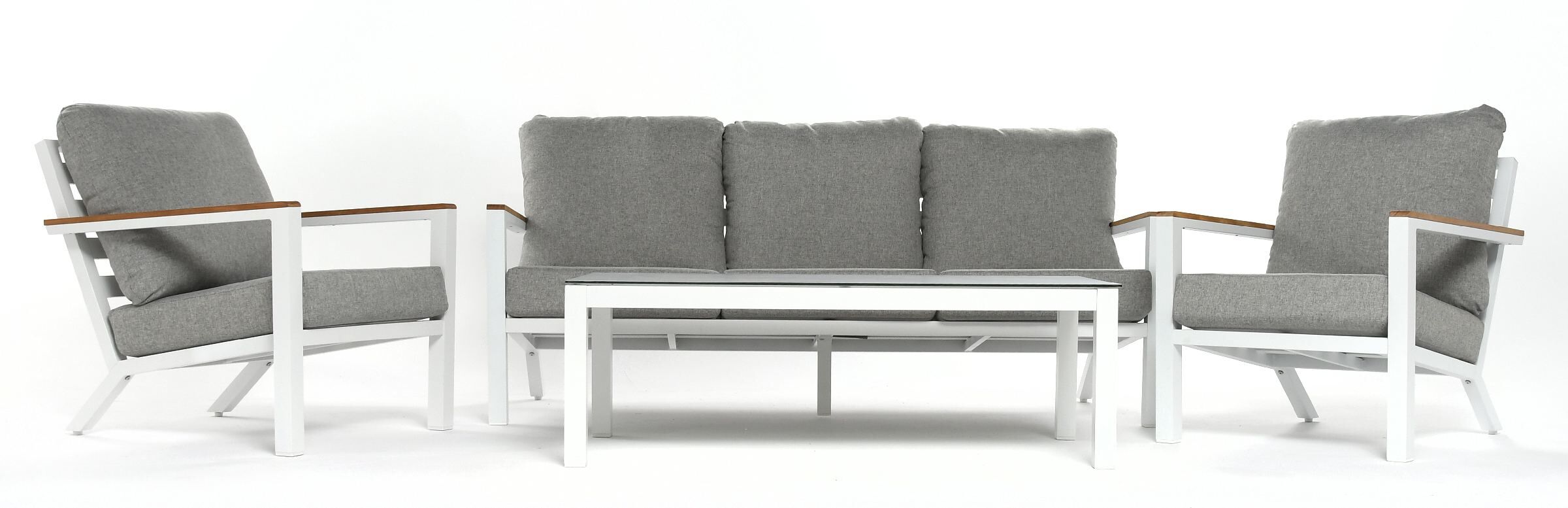 Sofa 3-osobowa Sidari White 190x90xH77cm