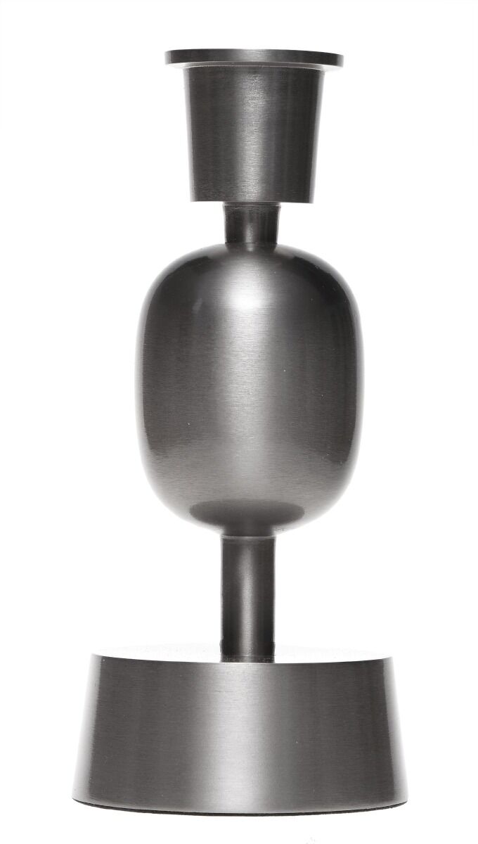 Świecznik Fancy art dark bronze L 10x10x22cm