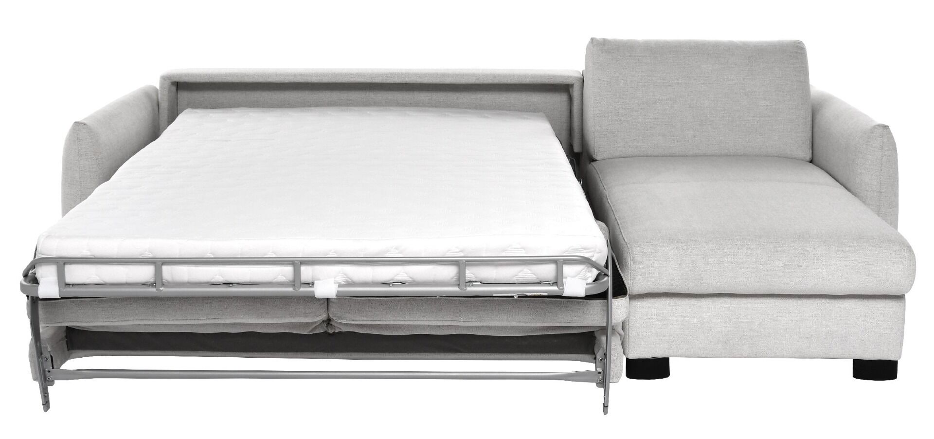 Sofa narożna Termi prawa z funkcją spania i pojemnikiem na pościel 287x166x87 cm