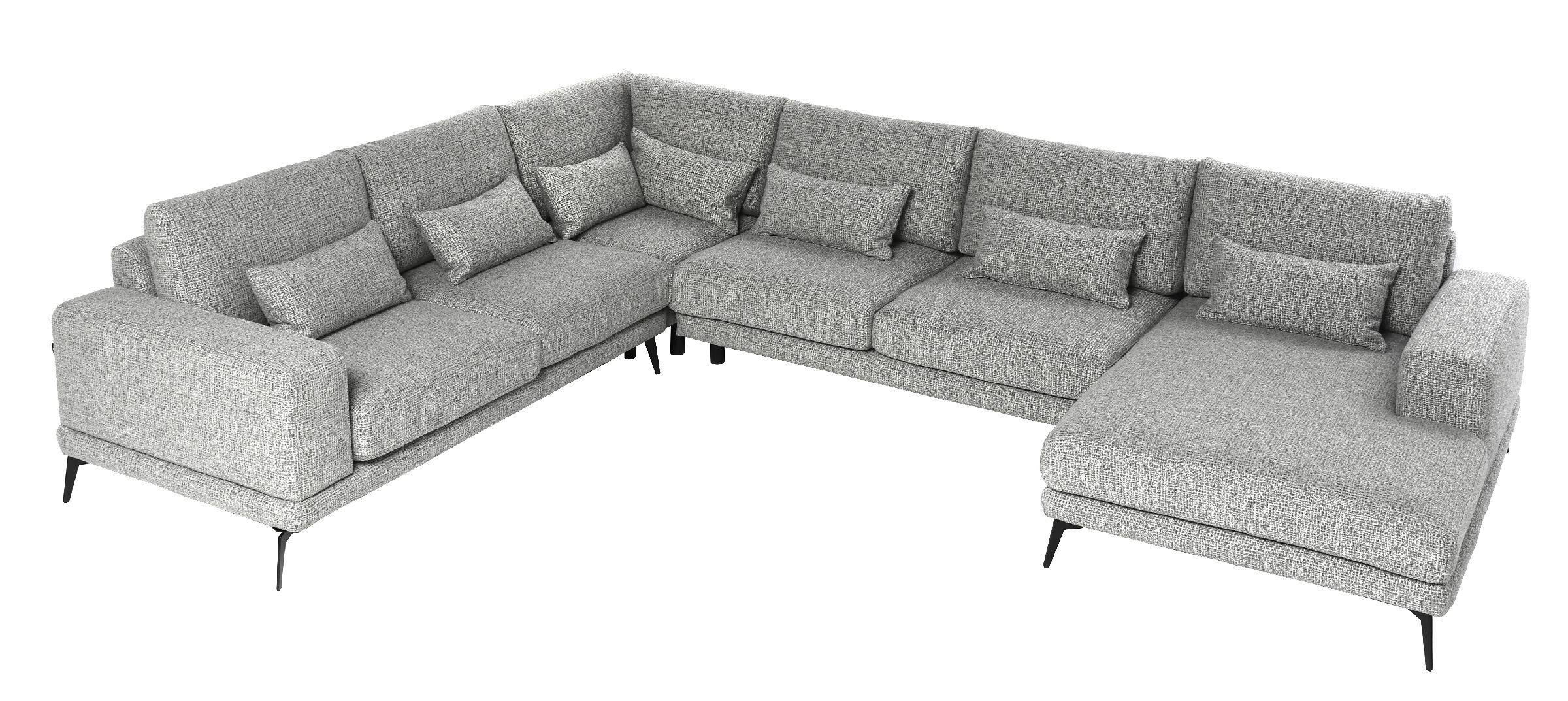 Sofa narożna Life Steel II lewa 334x274x73cm