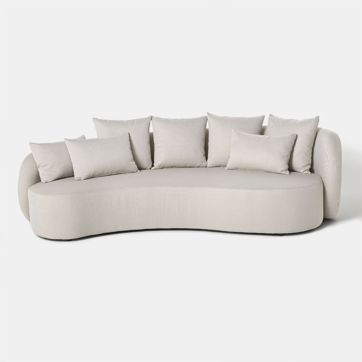Sofa ogrodowa 3 osobowa Tongo 259x120x74 cm off white-beż Miloo Home