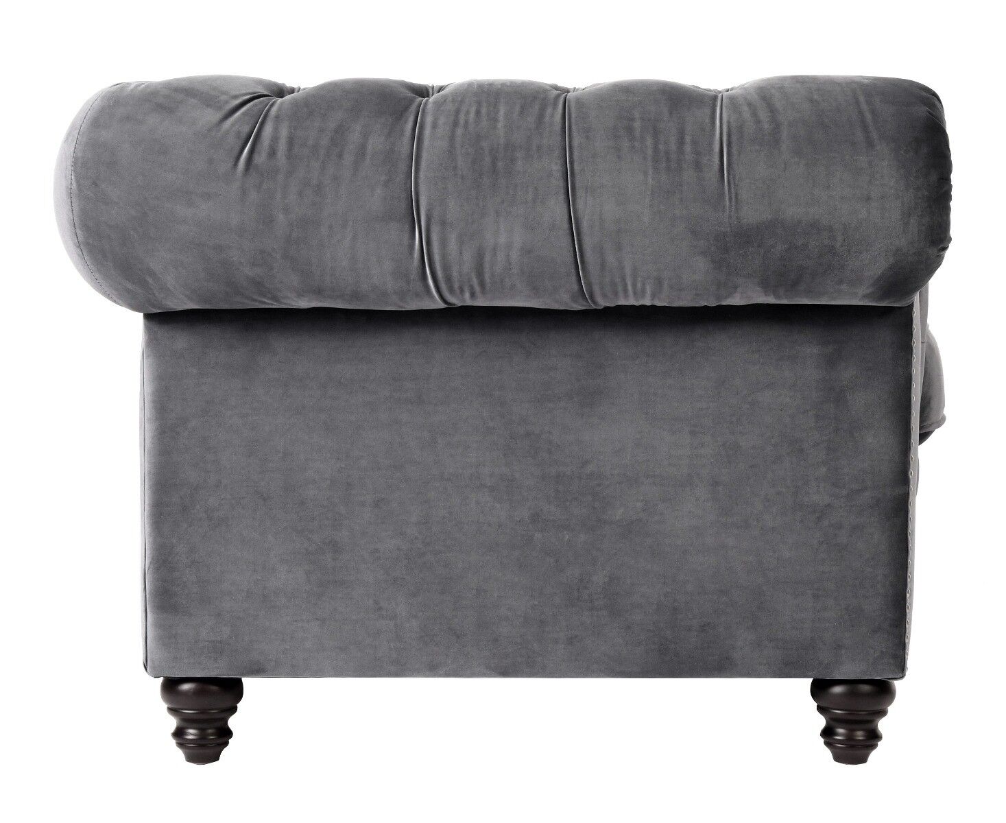 Szara sofa rozkładana Chester 220x96x78cm