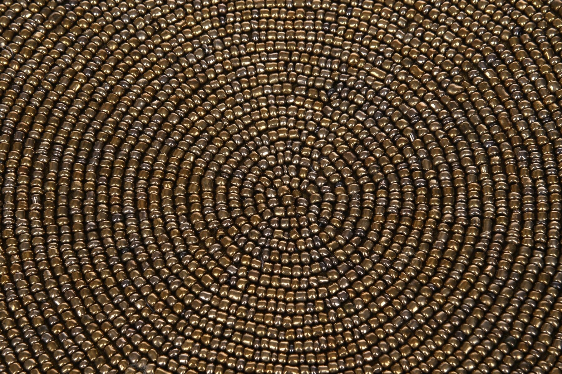 Mata okrągła stołowa koraliki 35 cm