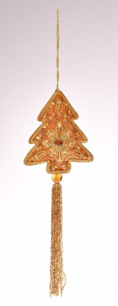 Ornament haftowana choinka z chwostem 10 cm