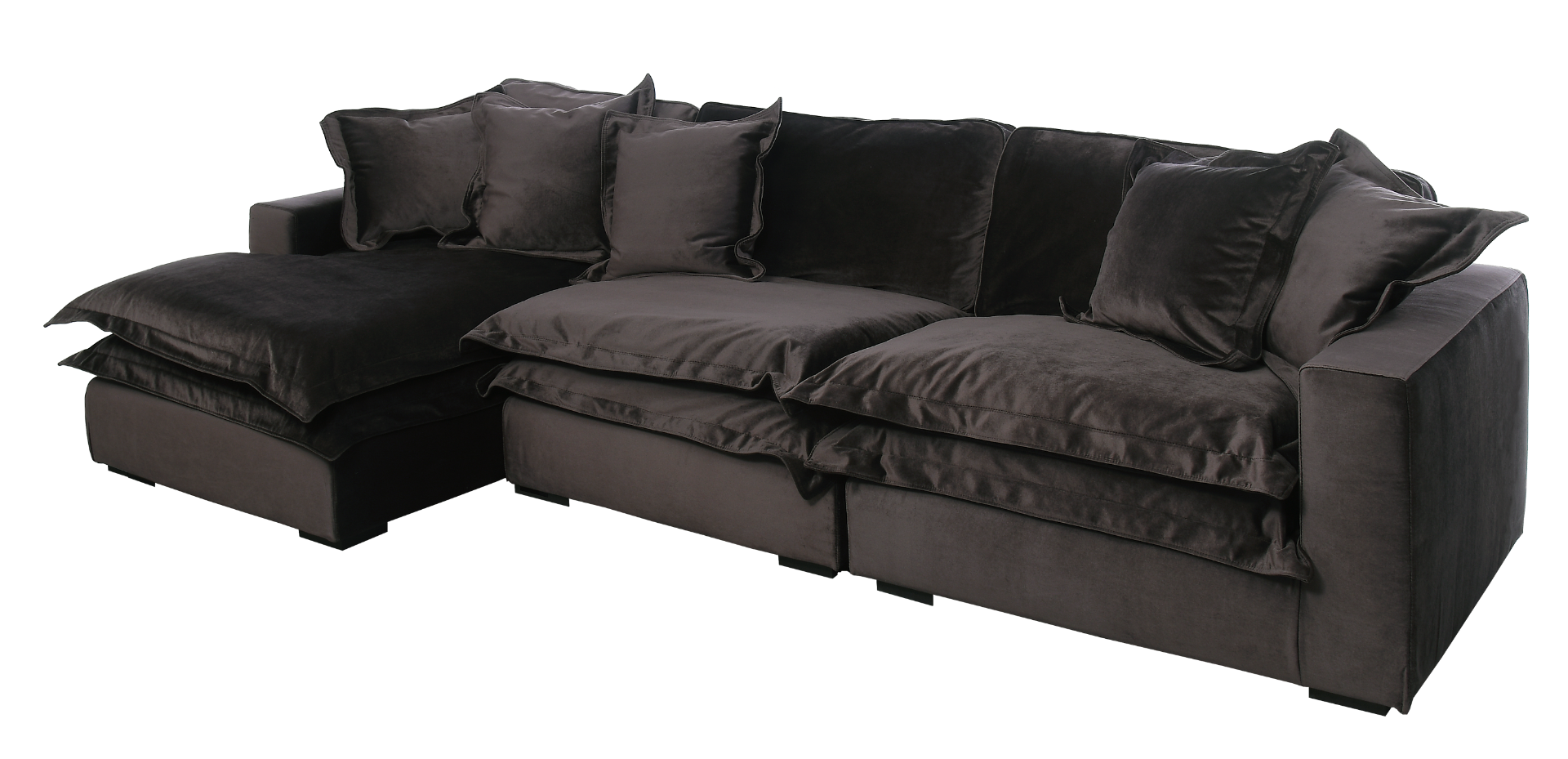 Sofa 4-osobowa z otomana lewą Boa  160x320x75cm