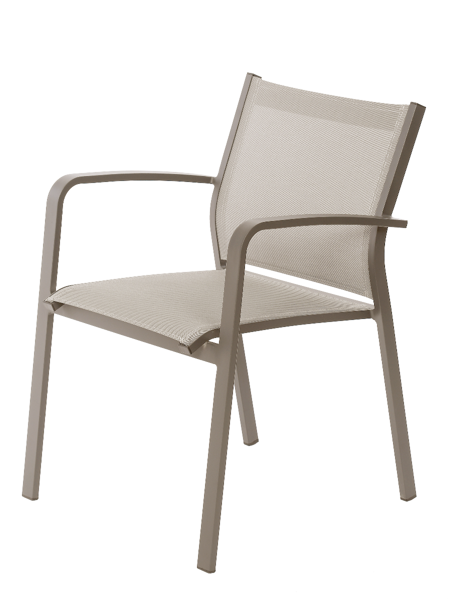 Krzesło ogrodowe Faro beżowe 57x63x83cm Miloo Home