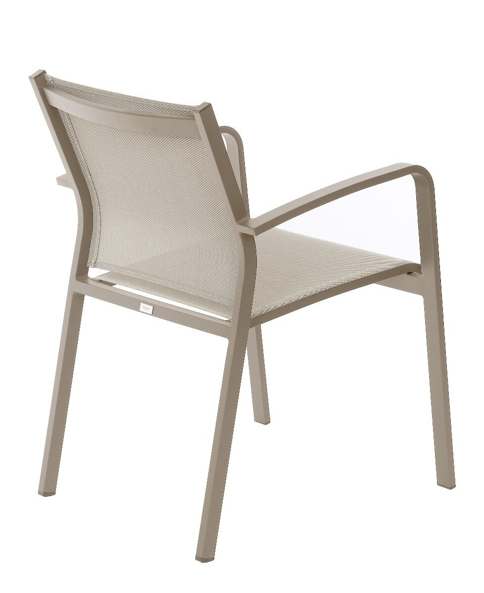 Krzesło ogrodowe Faro beżowe 57x63x83cm Miloo Home
