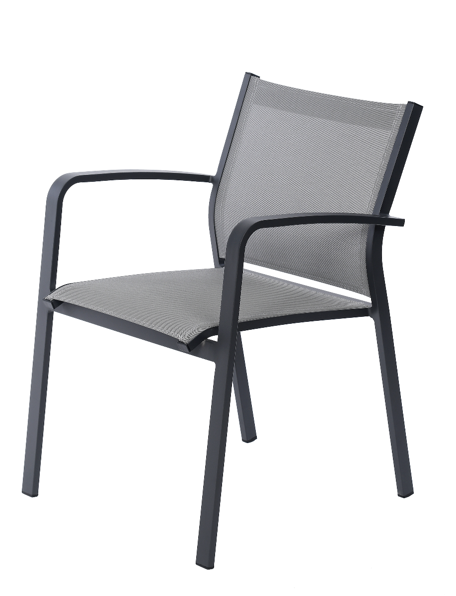 Krzesło ogrodowe Faro szare 57x63x83cm Miloo Home