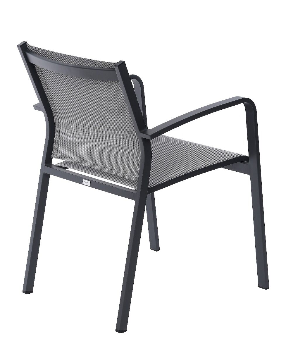 Krzesło ogrodowe Faro szare 57x63x83cm Miloo Home