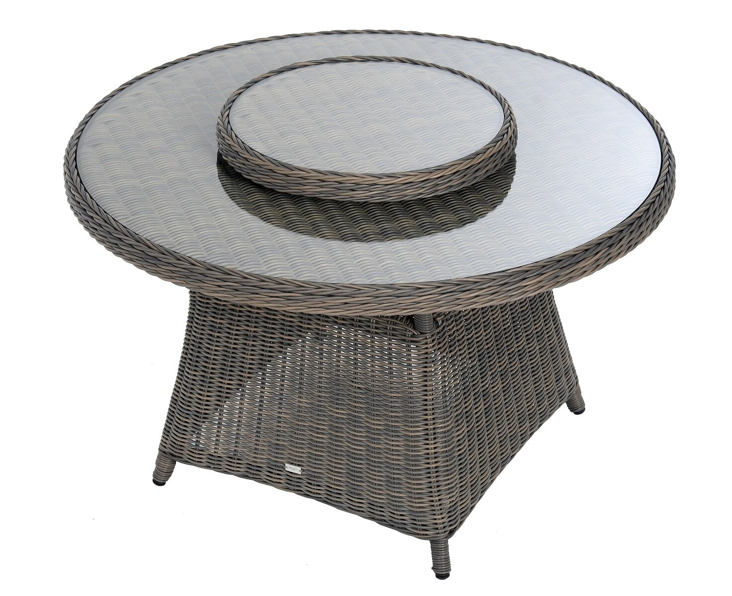 Stół z tacą obrotową Barcelona śr. 107x77/72 cm