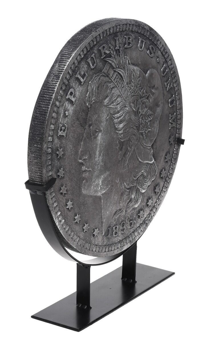 Figurka moneta dekoracyjna na podstawie 41x41x3cm