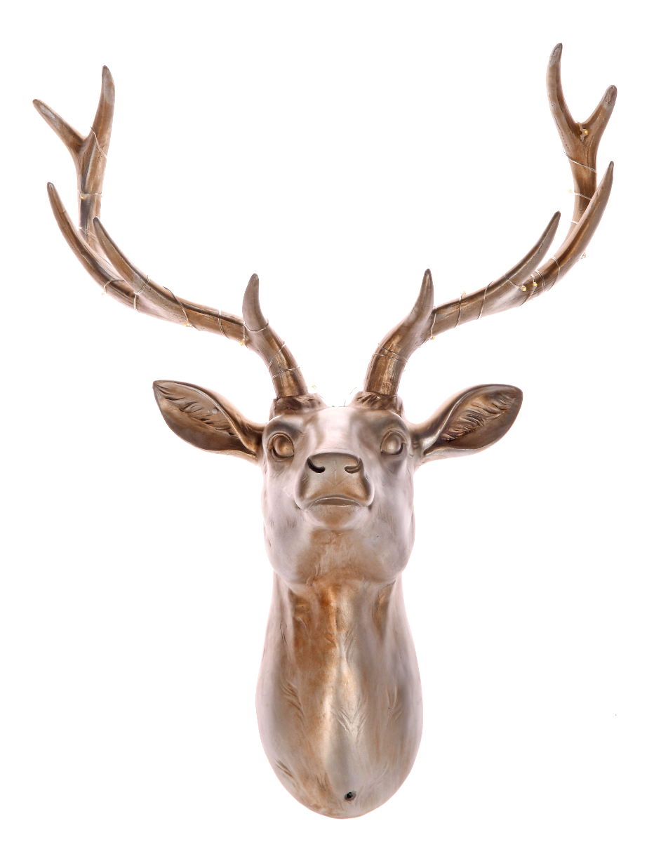Głowa jelenia z LED 45x23x42cm