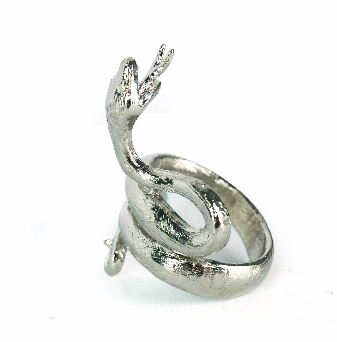 Pierścien do serwetek Snake srebrny