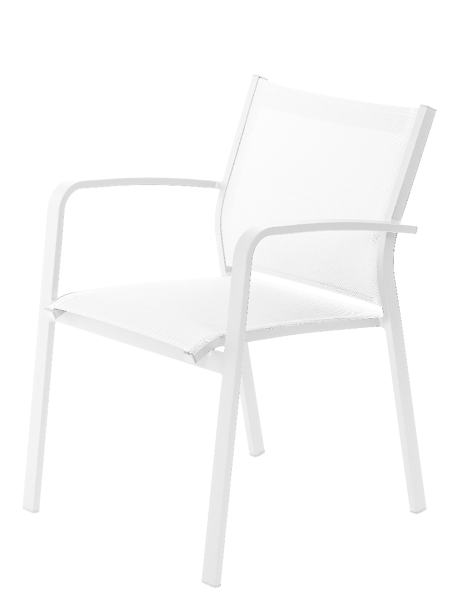 Krzesło Faro białe 57x63x83cm Miloo Home