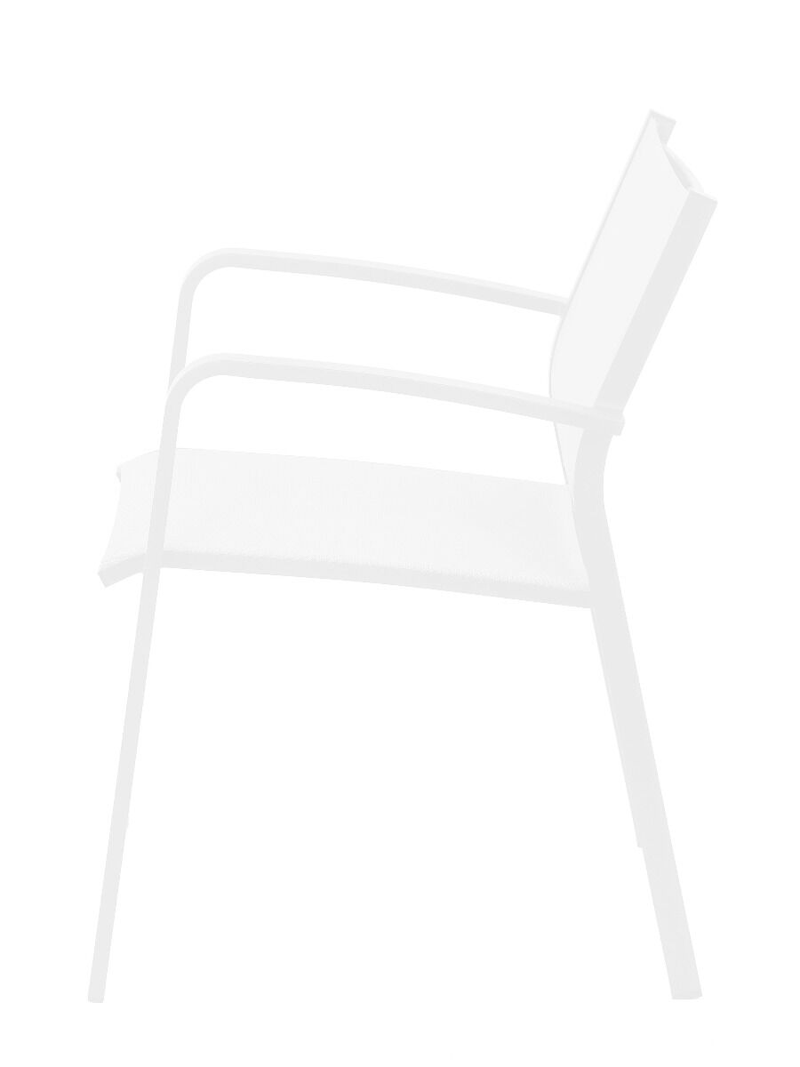 Krzesło Faro białe 57x63x83cm Miloo Home