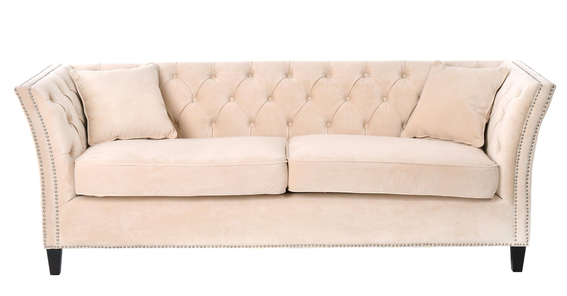 Beżowa sofa trzyosobowa Taylor 229x89x92cm