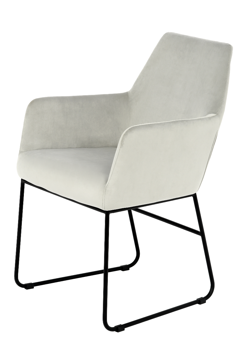 Krzesło do jadalni Quadrato 56x63x89 cm jasno szare Miloo Home