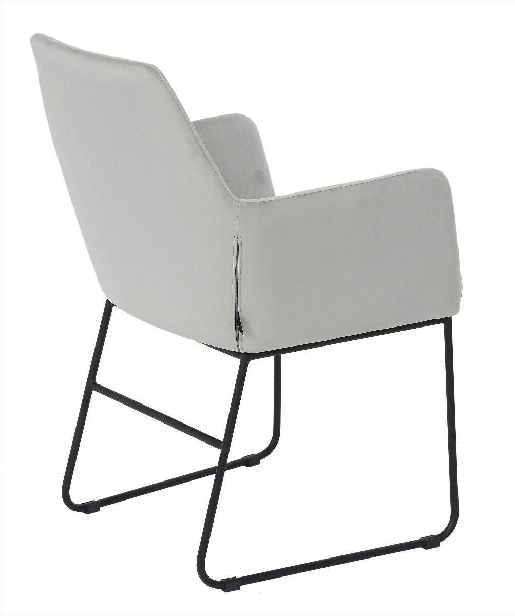 Krzesło do jadalni Quadrato 56x63x89 cm jasno szare Miloo Home